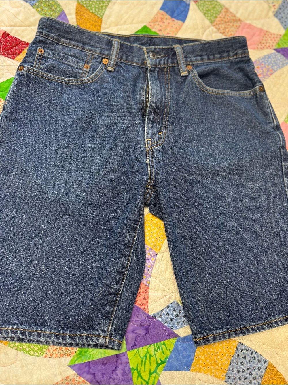 Levi's Dark Blue Denim Jean Shorts